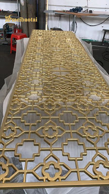 Harga bagus 30mm Ketebalan Laser PVC Film Metal Room Divider dengan ukuran yang disesuaikan untuk Hotel dan Rumah on line