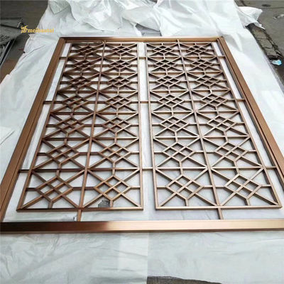 Harga bagus Antique Bronze Stainless Steel Room Divider Dekorasi Hotel 0,3-3,0 MM on line