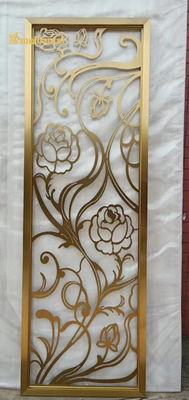 Harga bagus Emas Cermin Stainless Steel Room Divider 0.3-3.0mm Ketebalan on line