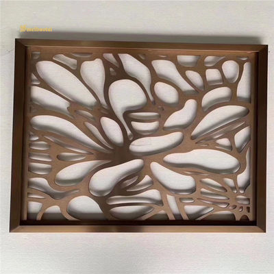 Harga bagus PVD Rose Coated SS201 Stainless Steel Room Divider DIN Partisi Ruangan Logam Standar on line
