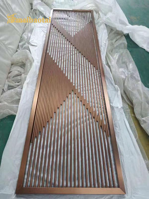 Harga bagus Ukuran yang dapat disesuaikan Pembagian Ruang Dekorasi Hotel Baja tahan karat 201 304 on line