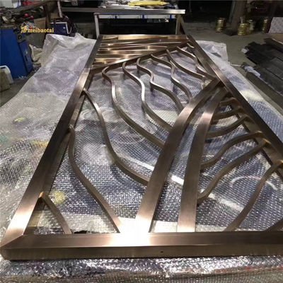 Harga bagus Dekorasi MBT Perunggu Tembaga Stainless Steel Room Divider 3,0mm tebal on line