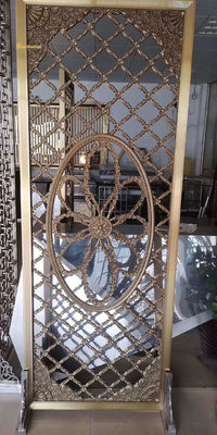 Harga yang bagus Mirror Hairline Stainless Steel Room Divider Mill Edge Ukuran yang dapat disesuaikan on line