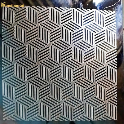 Harga bagus Perak Super Mirror Etched Stainless Steel Sheet Plat Metal on line