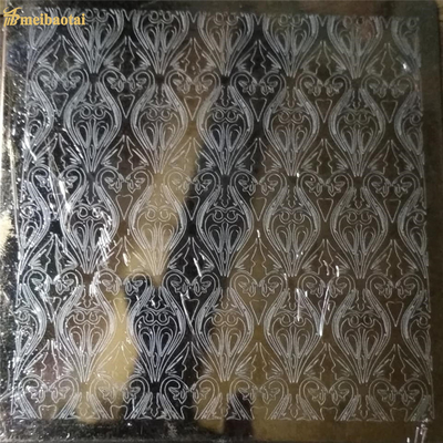 Cermin Hitam Terukir Lembaran Stainless Steel Tebal 0.3mm AISI