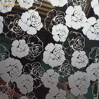 Berbagai Warna Lapisan 304 Grade Etched Stainless Steel dalam 1219x3048mm Ukuran untuk aplikasi dekoratif