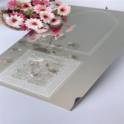 Harga bagus Grade 304 Silver Etched Stainless Steel Sheet 0.95mm Untuk Lift Dekoratif on line