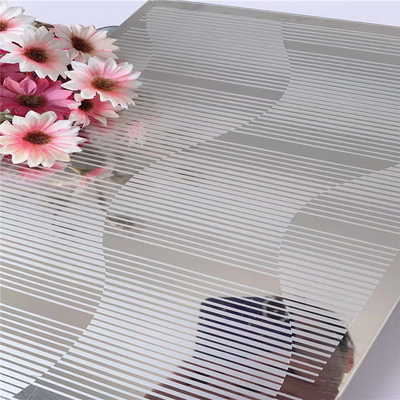 Gaya Modern Selesai Dipoles Terukir Lembaran Stainless Steel 1.15mm Tebal