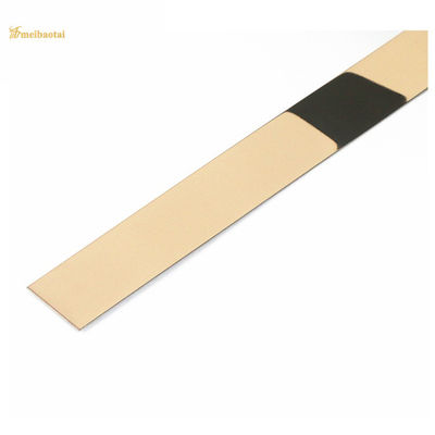 304 stainless steel peel and stick dekoratif dinding ubin trim dengan 3048mm panjang