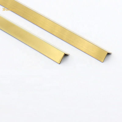 Harga bagus Panel Dinding Stainless Steel 2438mm Potong T Bentuk Warna Rose Gold Pvd on line