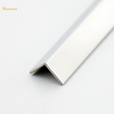Harga bagus 304 201 Stainless Steel Tile Trim L Slot Cermin Selesai Dekoratif on line
