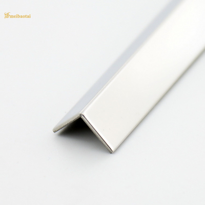 304 201 Stainless Steel Tile Trim L Slot Cermin Selesai Dekoratif