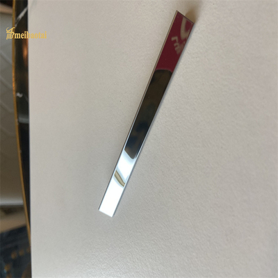 Perak T Bentuk Stainless Steel Tile Trim Standar ASTM T8X2438mm