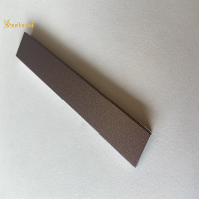 Sandblasted Stainless Steel Tile Trim Metal U Profil Ketebalan 0.75mm