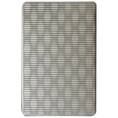 Hiasan Interior Plat Stainless Steel Timbul Perak Dipoles
