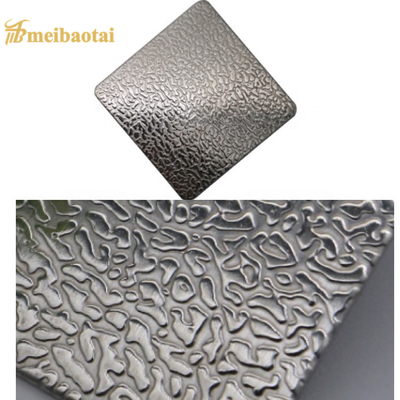 0.55mm Tebal Lembaran Stainless Steel Timbul Untuk Dinding Dekoratif