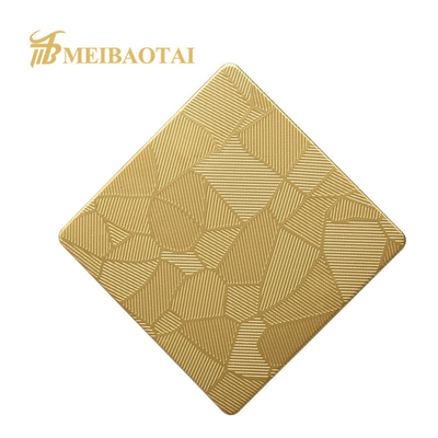 316L Stainless Steel Sheet Pola Es Bambu Timbul Untuk Langit-Langit