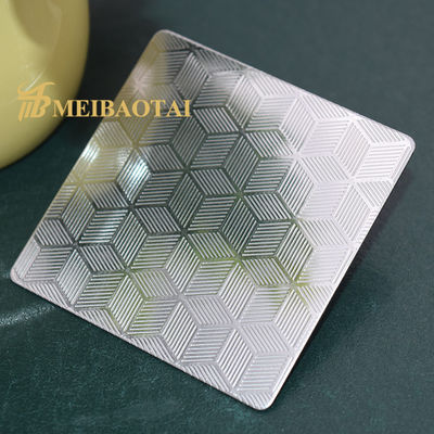 Harga bagus Tahan Gores SS304 201 430 Pelat Dekorasi Lembaran Baja Tahan Karat Timbul on line