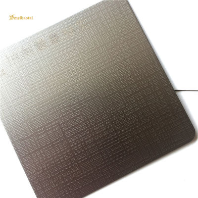 Harga bagus Warna abu-abu Dilapisi 0.65mm Ketebalan GB Standard Etched Stainless Steel Sheet untuk dekorasi langit-langit dan dinding on line