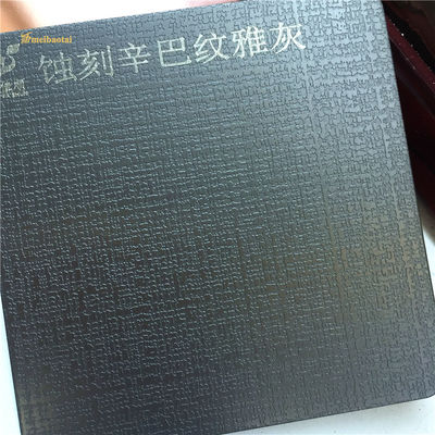 Harga bagus Lembar Laminasi Stainless Dekoratif Aluminium Abu-abu Tepi Celah 4X8FT on line